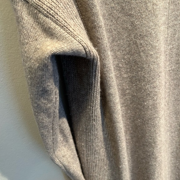 Athleta Spirit Wool Cashmere Open  Cardigan Wrap Duster XS Oatmeal Heath… - Picture 8 of 10